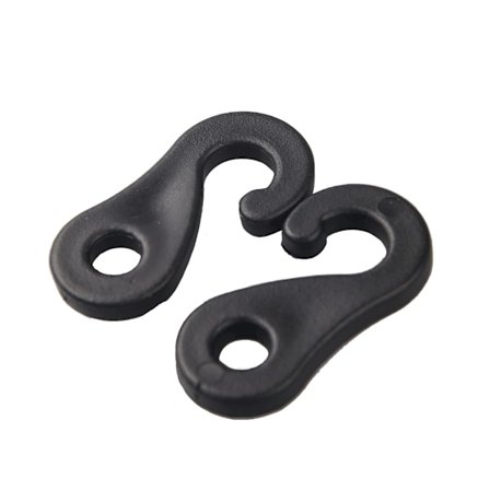 Miljøvennlig S-formet plastkrok, 20 stk. Teltkrok Tau Strammer kompatibel Sikring av telt Vandring Utendørsaktiviteter Fjellklatring