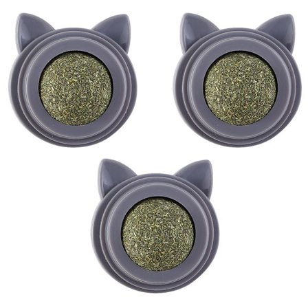 3st Catnip Ball Ekologisk kattboll Kattmynta leksak Interaktiv kattleksak