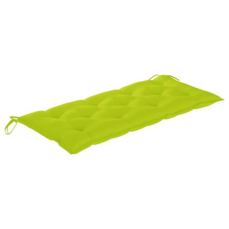 Vidaxl Bänkdyna För Trädgården Ljusgrön 120x50x7 Cm Tyg Grön