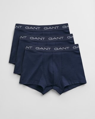 GANT - Teen 3-pakning trunks, boksershorts til herre marine