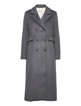Selena Coat Solid Grey ODD MOLLY