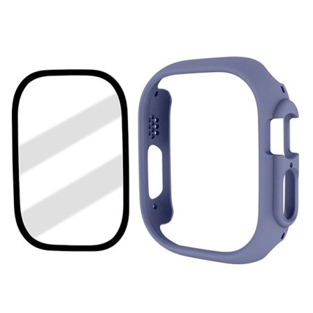 Apple Watch Ultra suojakuori karkaistulla lasisuojalla - Sininen