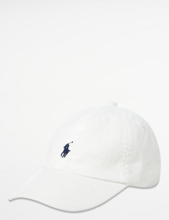Polo Ralph Lauren The Iconic Cotton Chino Ball Cap Hvid Kasketter Dreng - Kids Brand Store