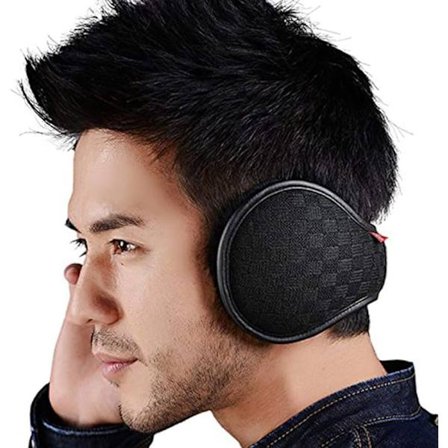 Vinterørevarmere, strikkede ullpelsørevarmere for menn og kvinner, justerbare sammenleggbare ørevarmere