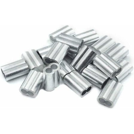 20x Aluminium Krympehylser med Doble Ender 4.0mm Aluminium Ferrules, Krympeklemme, Presshylser, Krympehylser, Wiretaukoblinger