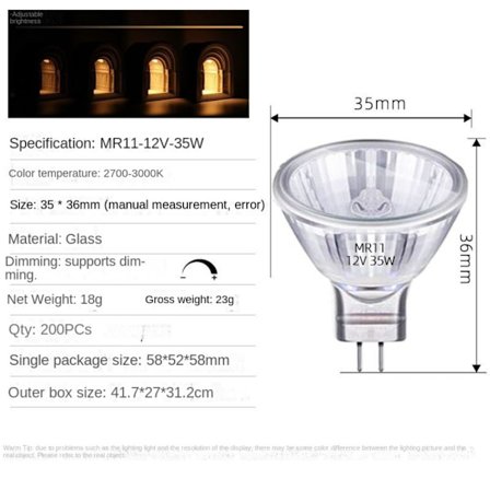 spotlight Halogen lampkopp MR11-12V-35W MR11-12V-35W