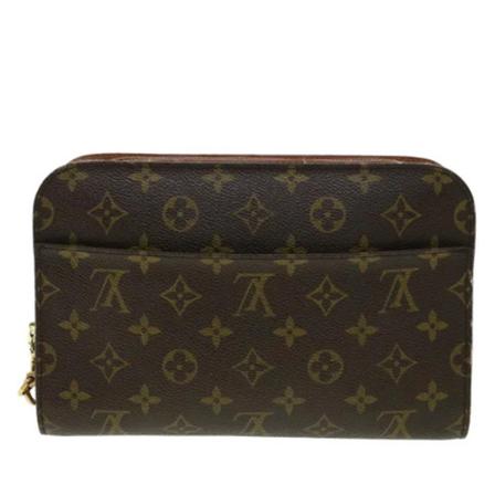 Louis Vuitton Vintage Pre-owned Canvas clutches Brun, Dame Vintage Tasker, Størrelse: ONE Size