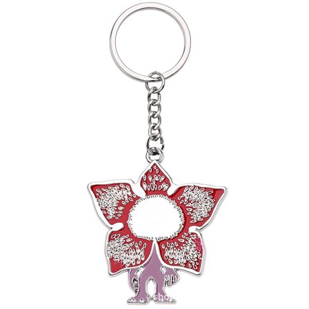 Alloy Peripheral Herre Strange Things Halskæde Hip Hop Nøglering Demogorgonplysbamse