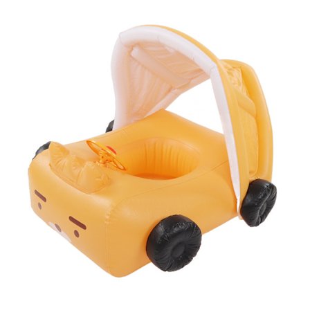 Gul Bjørn Oppustelig Pool Flyder med Kaleche Sommer Vandlegetøj til Børn