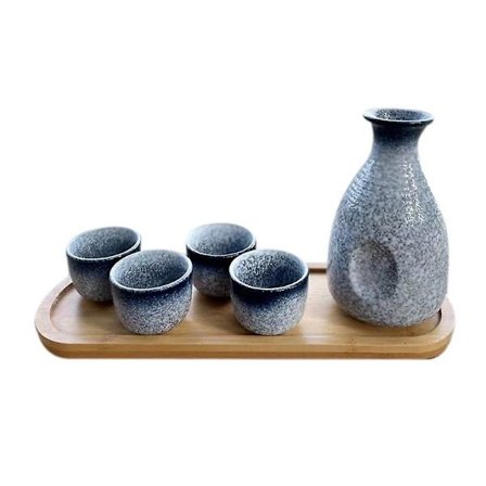 1 set utsökt japansk keramisk sakekopp sakekanna retro sake set japansk retro enkel cera