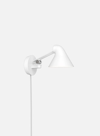 NJP vegglampe kort 2700K - hvit