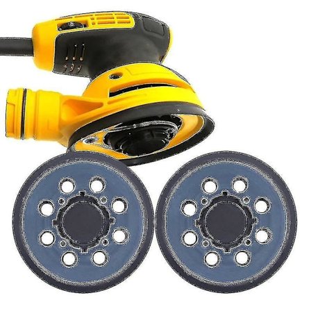 2 pakker til Dewalt Dwe64233 & N329079 Orbital Sander erstatningspute, 5 tommers 8 huller krok og sløyfe slipeskive støtteputer, kompatibel med 