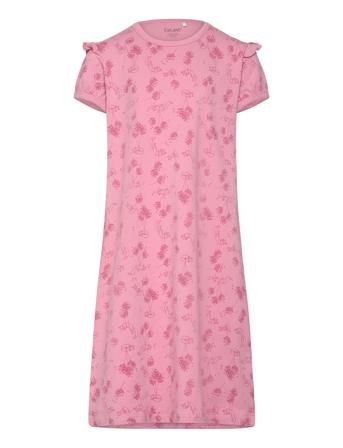 Nightdress Ss -Aop Pink CeLaVi