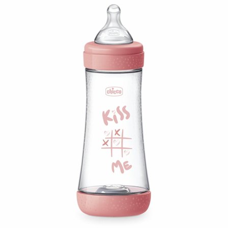 Chicco Biberon Perfect 5 Rosa Flusso Veloce 300 ml 4M+