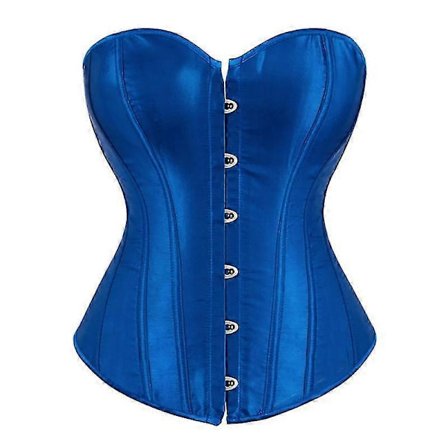 {xjxj} Mimigo Dame Bustier Korsett Topp Sexy Undertøysett Svart Sateng Midjeformer - 4XL