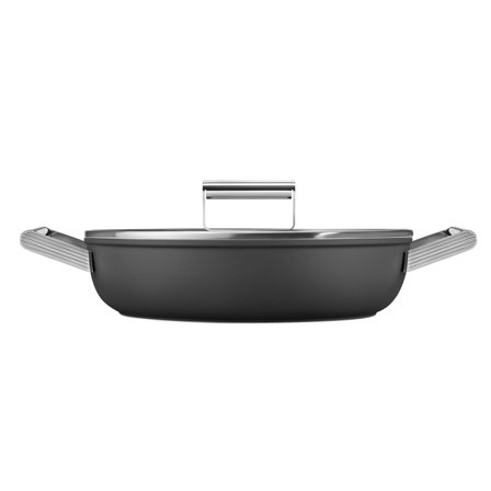 Smeg Traktörpanna 28 cm, svart | Matlagning > Kokkärl & Stekpannor > Stekpannor > Traktörpanna | Bagaren och Kocken