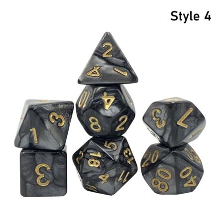 7 stk/sett DND terning polyedrisk terning STIL 4 STIL 4 Style 4