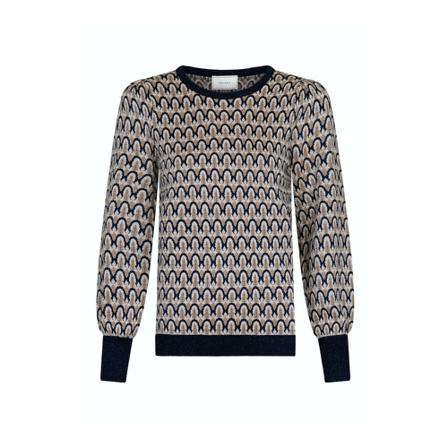 Neo Noir, Round-neck Knitwear Czarny, Kobieta, Rozmiar: XS