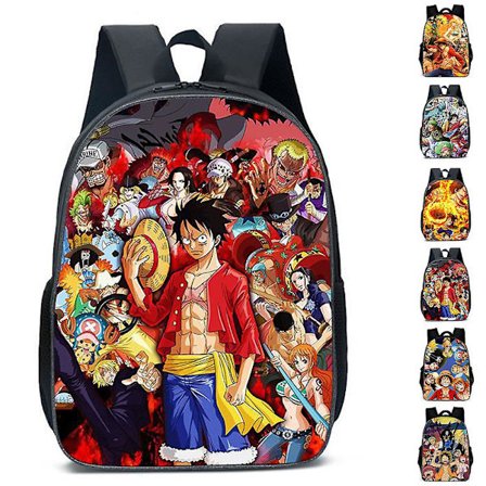 Børns Anime One Piece Udendørs Rejse Rygsæk Skole Taske Daypack Skuldertasker Rygsæk Gaver