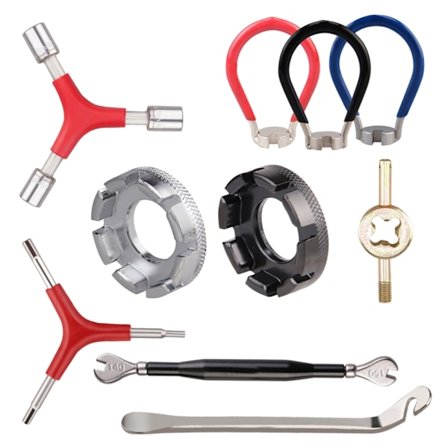 Cykel Eger Nøgle Sæt Cykel Eger Værktøjssæt Inkluderer 8 Vejs Cykelfælg Opretningsværktøj