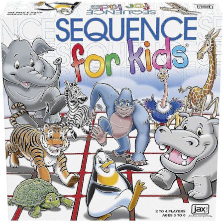 Sequence For Kids -- Strategispil 'Ingen læsning nødvendig', Multi farvet, 28 cm (2-4 spillere)