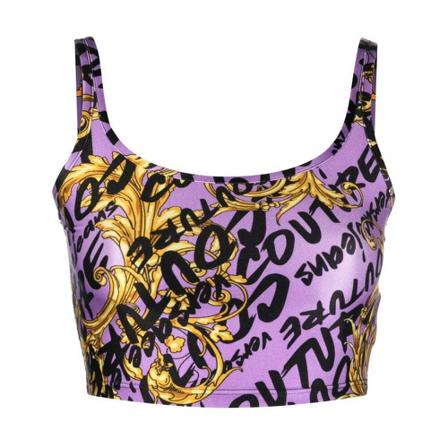 Versace Jeans Couture Sleeveless Tops Lilla, Dame