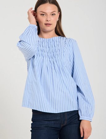 FREE/QUENT Fqisa-Blouse - Blue - XS