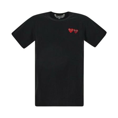Comme des Garçons Play, T-Shirts Czarny, Kobieta, Rozmiar: L