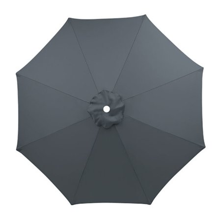Replacement Canopy Cover for Parasol, 8 Ribs, 3 m, Waterproof, Anti-UV, Replacement Fabric, Grey
