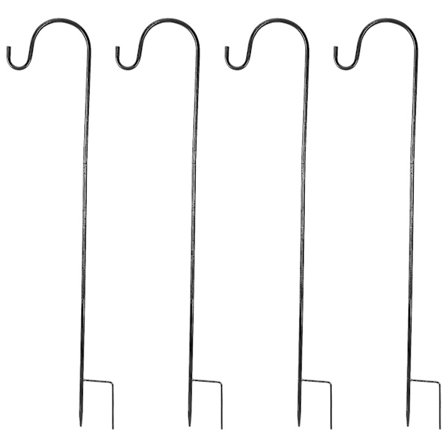 4 kpl säädettävää paimenenkoukkuja, juhlateline jalustalla, puutarhan reunakoukut jouluvaloille