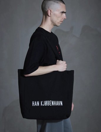 HAN Kjøbenhavn Logo Tote Bag - Black - ONE SIZE