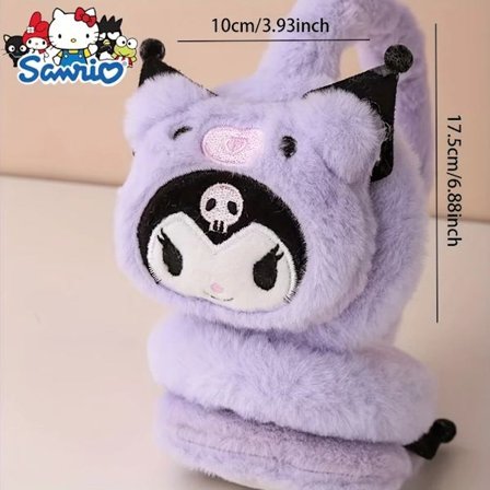 Sanrio Vinter Ny Justerbar Foreldre Barn Kulomi Utendørs Plysj Varme og Kuldebestandige Øreklokker Øreplugger Ørevarmere{ROG}