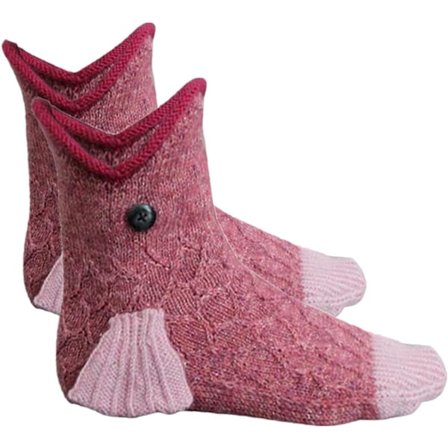 Dhrs Strikkede Sokker Unisex Nyhed Haj Krokodille Formet Sokker Gulvsokker Vinter Hjem Varme So