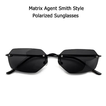 JackJad Vintage Klassiska The Matrix Agent Smith Stil Polariserade Solglasögon Män Coola Nitar Märkesdesign Solglasögon Oculos De Sol