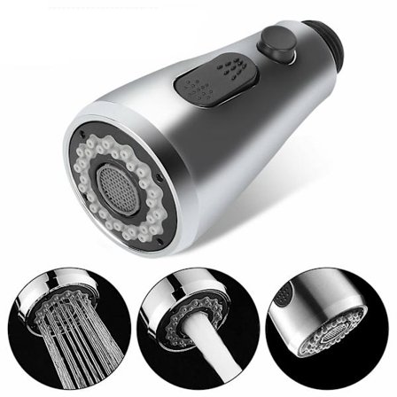 Utbyttbar kjøkkensprayhode med uttrekkbar funksjon, vannsparende kjøkkenkran med G1/2-dyse, USA