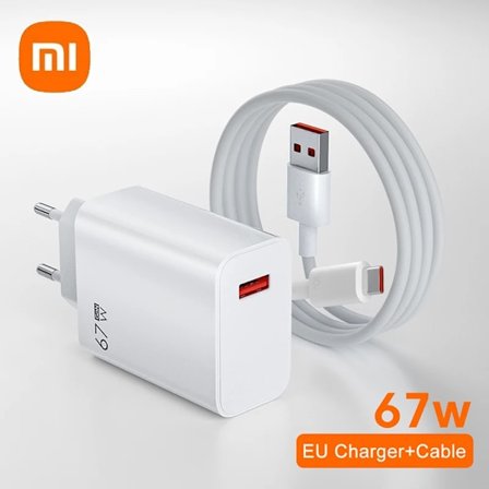 Xiaomi Original 67W USB Supersnabb Laddare USB C PD Gränssnitt Telefonladdare För iPhone15 Samsung Huawei Turbo Charge Ny
