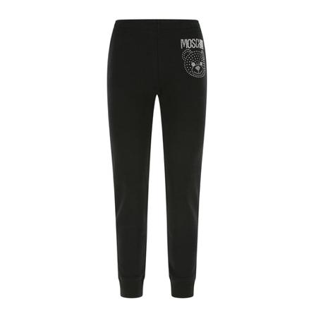 Moschino, Pants Czarny, Kobieta, Rozmiar: S