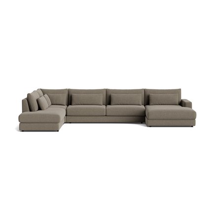 Sevilla U-sofa, højrevendt - Nordic Grå - 420x240x85 - Sofa, u-sofa