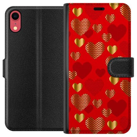 Kompatibelt Plånboksfodral till Apple Apple iPhone XR GoldenHearts