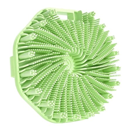 Silikon Kroppsskrubb Exfolierande Kroppsskrubb för Känslig Hud Anti-Halk Handtag Badtvättborste [db]