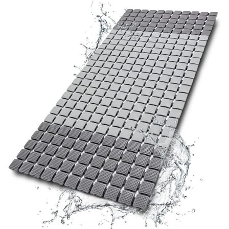 Anti-Skrid Sikkerhedsmåtte til Badekar med Massage, 15.3 x 26.7 Tommer Stor Størrelse Anti-Skrid Brusemåtte med Sugkopper og Drænhuller Badekar 