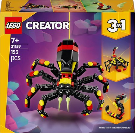 Lego Creator 3I1 Vilde Dyr: Edderkop på Spring Legetøjssæt 31159, Børn & Forældre, Motorik & Bevægelse, Klodser Og Stabletårne