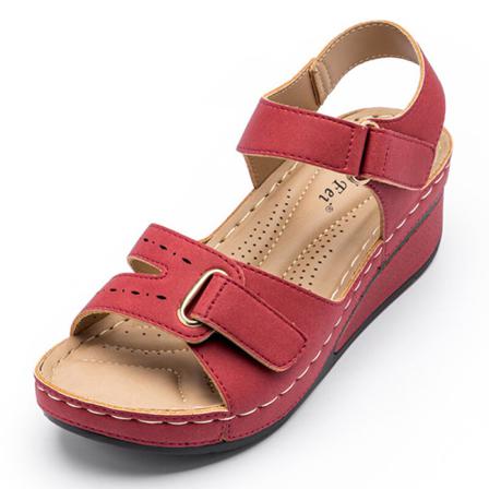 Kvinnors Sandaler Med Öppen Tå Och Ankelrem Platformsandaler