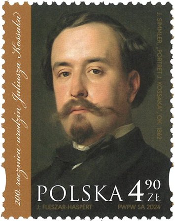 Polen - Juliusz Kossak 200-års jubilæum - Postfrisk frimærke