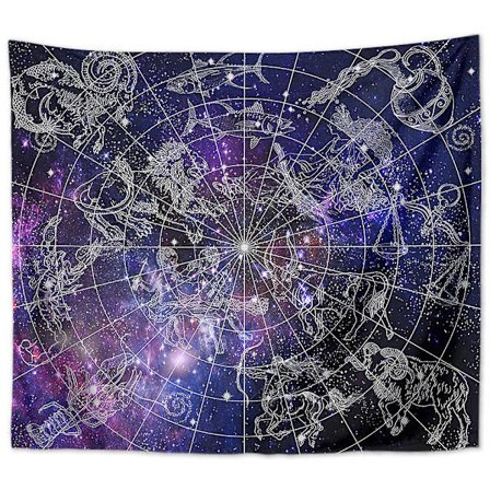 Alterduk Zodiac Heksekunst Alter Tarot Spredning Toppduk Wiccan Kvadrat Spirituelt Hellig Duk 51 X 59 Tommer