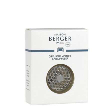 Maison Berger Paris Diffuseur Voiture Ricambio Diffusore per Auto Car Honey Comb Chrome - Profumo per Automobile