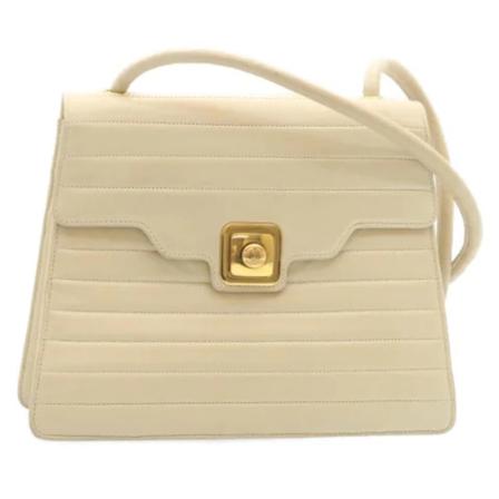 Chanel Vintage Pre-owned Shoulder Väska beige, Dam Vintage Väskor, Dam, Storlek: ONE SIZE