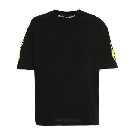 Vision OF Super T-Shirt Fire Fluo Sort, Herre T-shirts