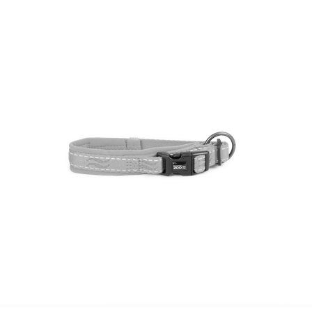 Selected by ZOO - Hundehalsbånd Rufus justerbar 15 mm x 20-30 cm Grått - Hund - Halsbånd - ZOO.no