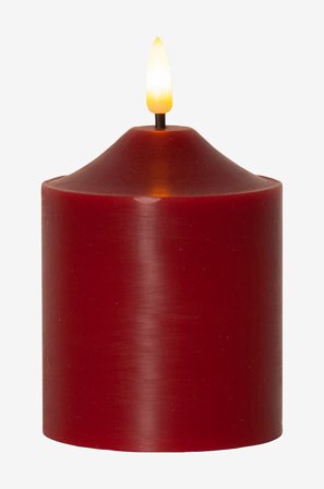 Star Trading - LED pöytäkynttilä Flamme 12 cm - Punainen - Kynttilät - - Homeroom